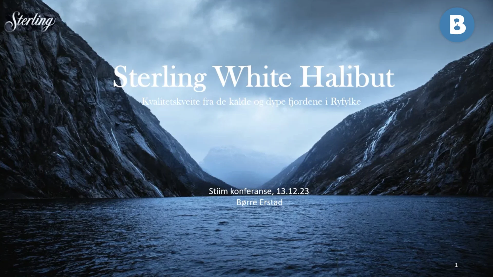 Image for Sterling White Halibut og  produksjon av kveite