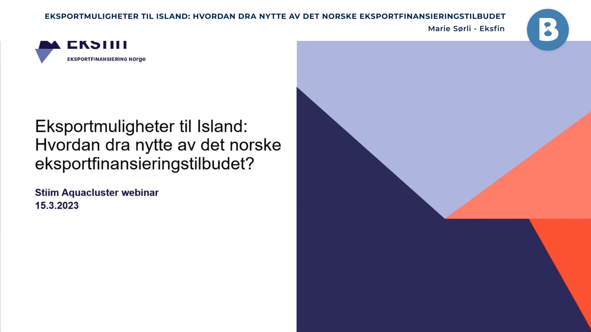 Image for Eksportmuligheter til Island: Hvordan dra nytte av det norske eksportfinansieringstilbudet?