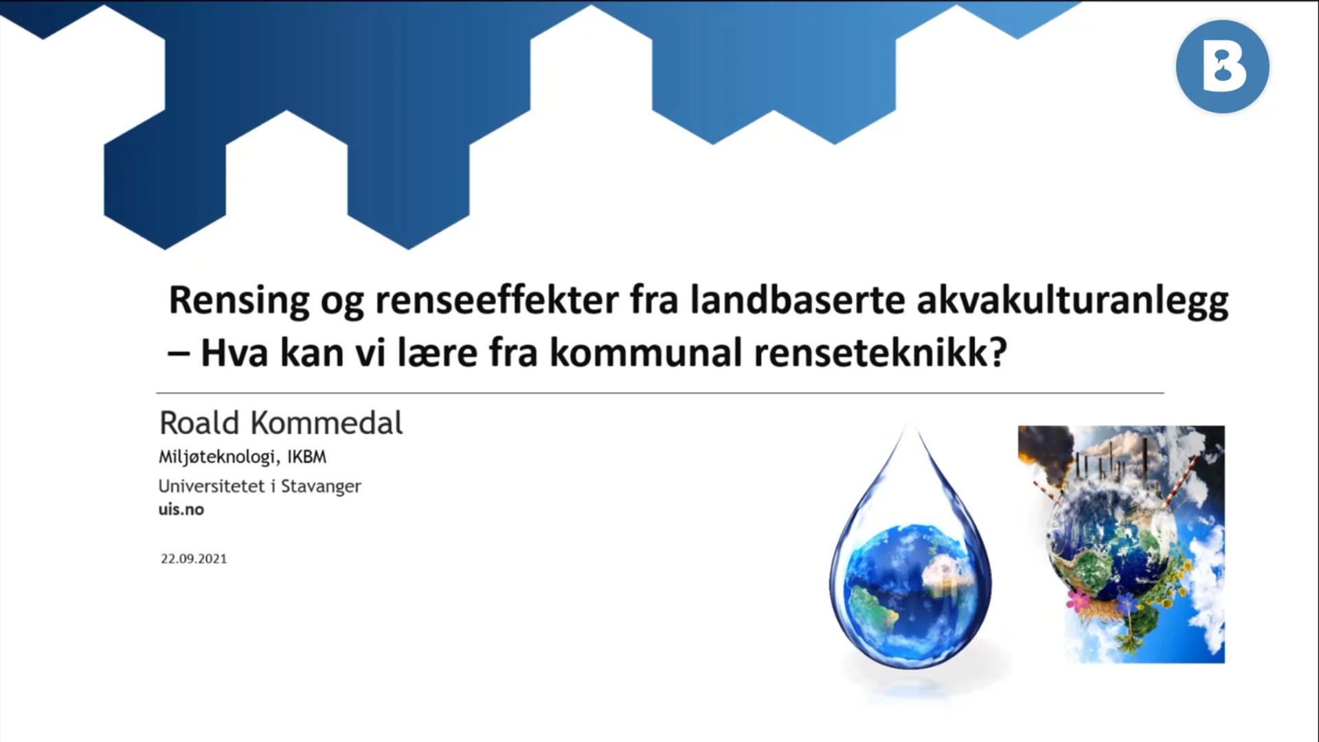 Image for Rensing og renseeffekter fra landbaserte akvakulturanlegg – Hva kan vi lære fra kommunal renseteknikk?