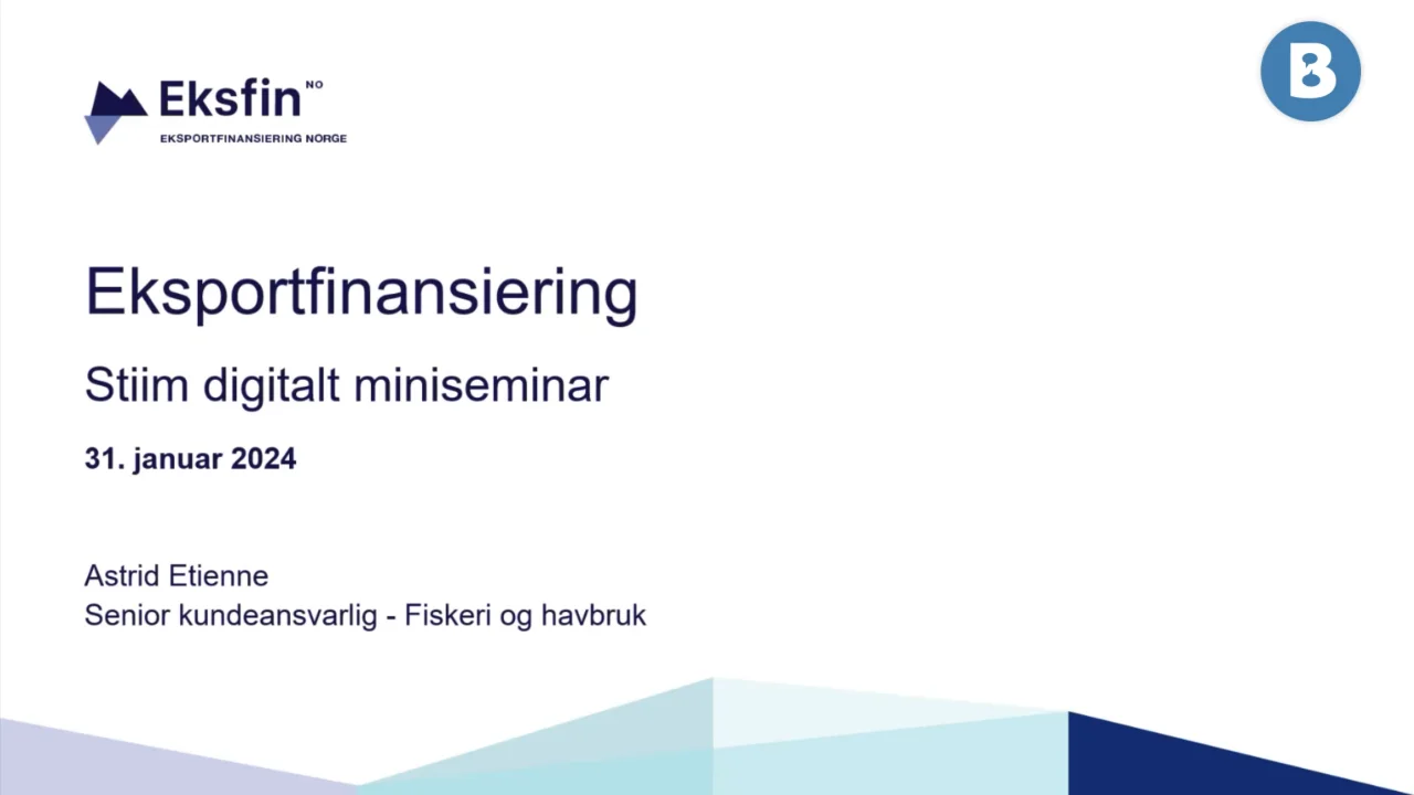 Image for Eksportfinansieringsordninger og Kina som eksportmarked