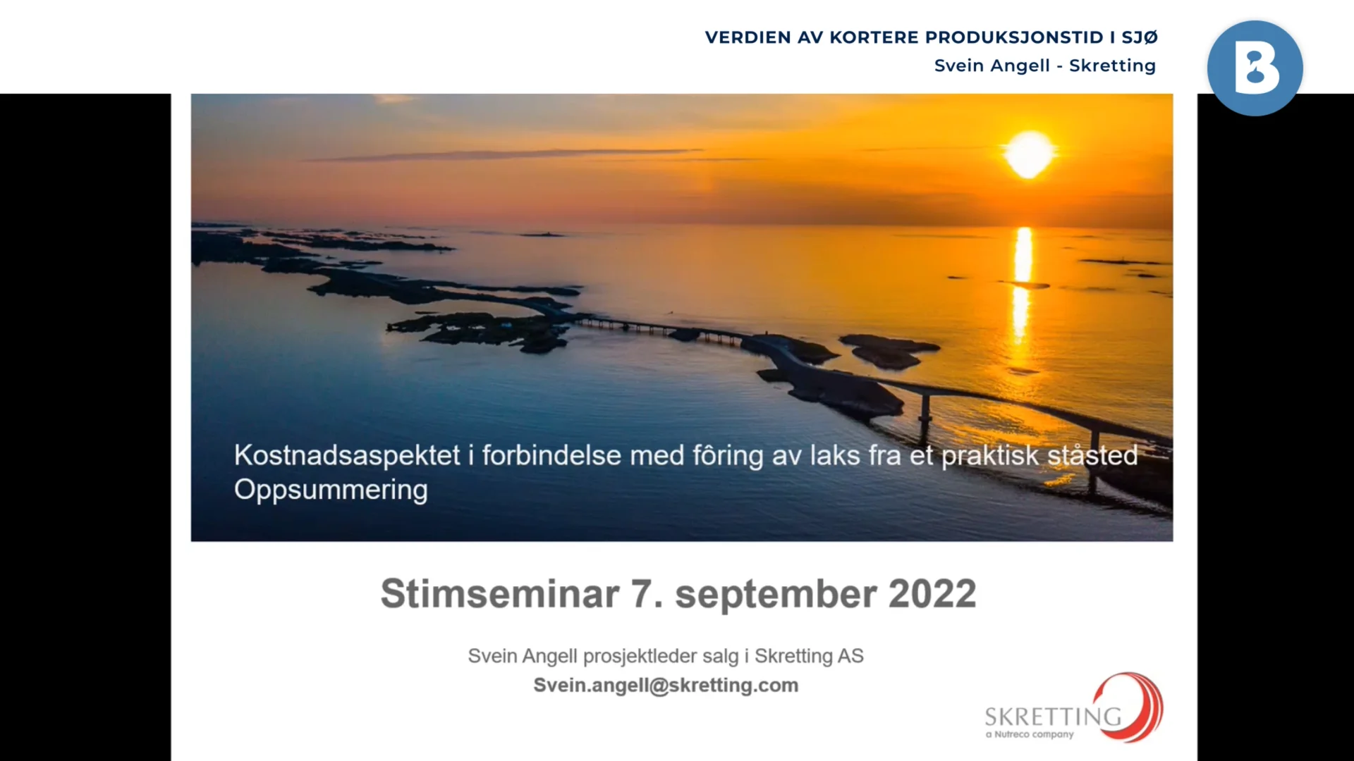 Image for Fiskefôr og verdien av optimal fôrfaktor