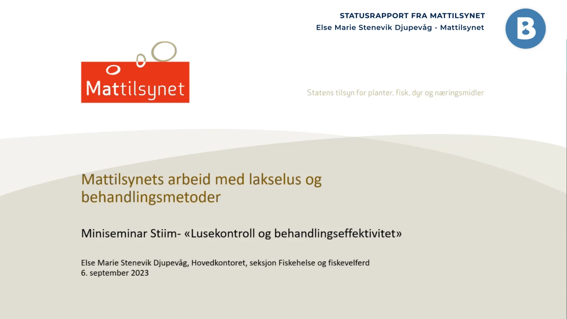 Image for Statusrapport fra Mattilsynet
