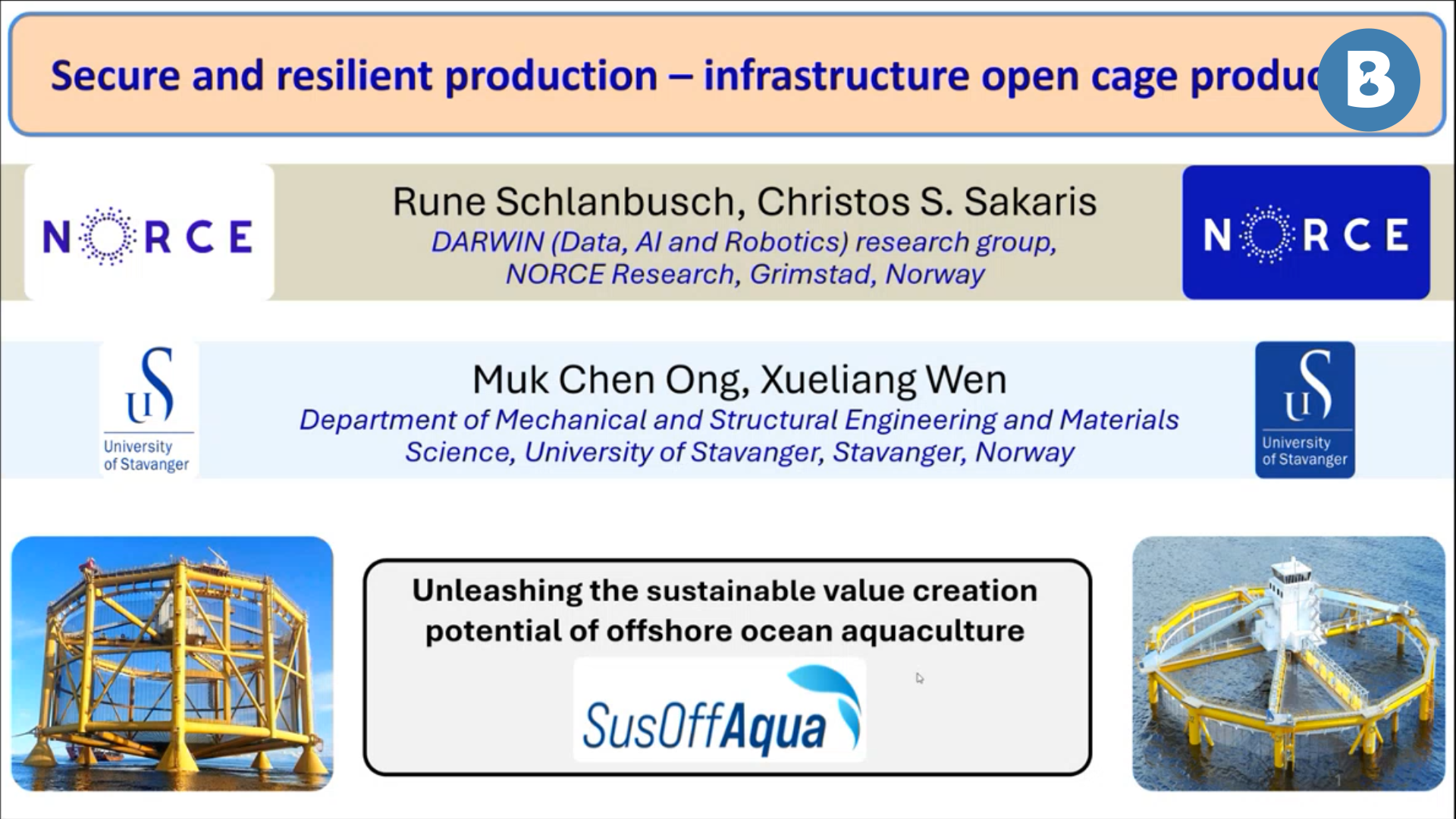 Image for Overvåkbar og fremtidsrettet infrastruktur for åpne merdanlegg